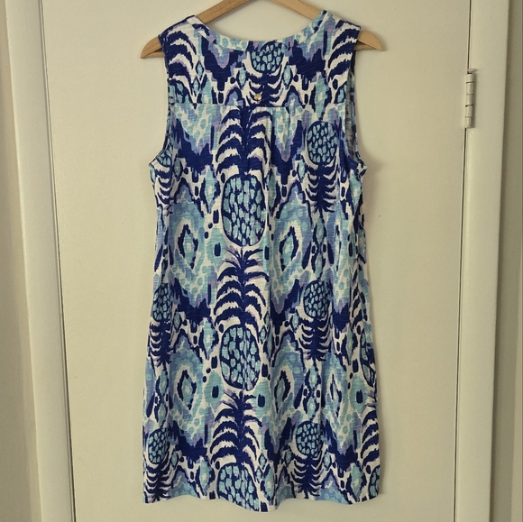Lilly Pulitzer Blue Sleevless Pineapple Dress - Picture 3 of 3